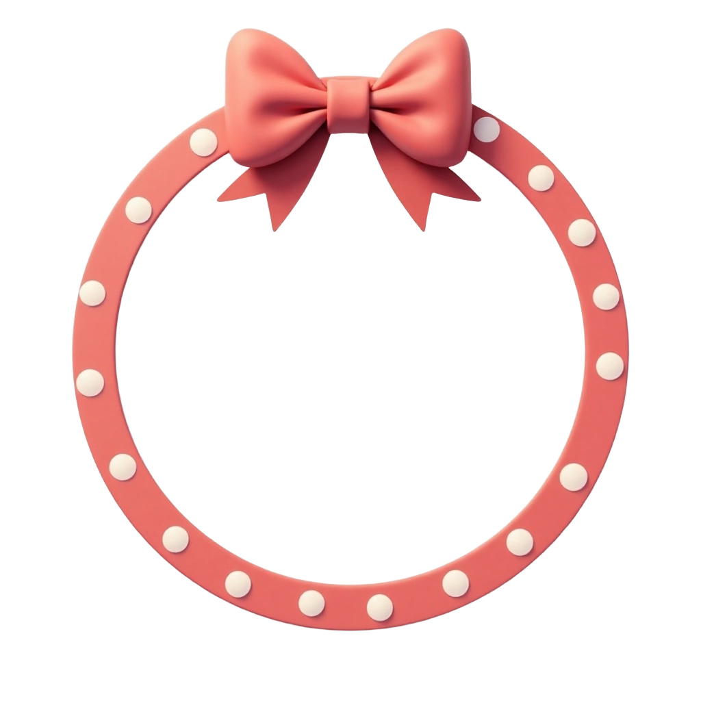 Polka Dot Wreath with Bow